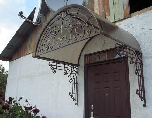  Кованые козырьки